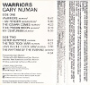 Gary Numan Warriors Cassette 1983